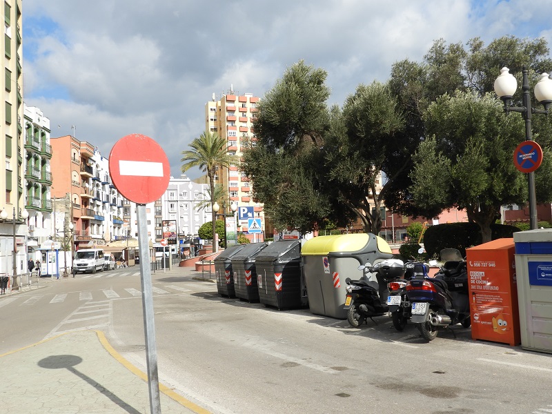 Este tramo de la plaza de la Constitución fue una calle hasta 1971.