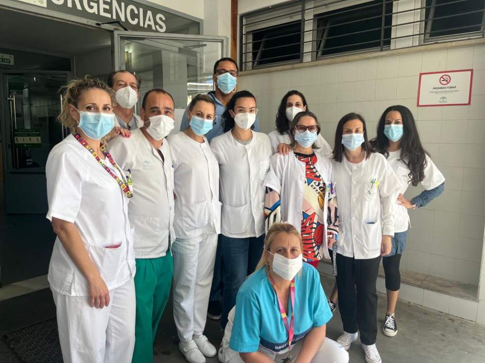 Equipo del centro de salud de Poniente.