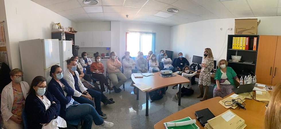 Equipo de la campaña en el área sanitaria Este.