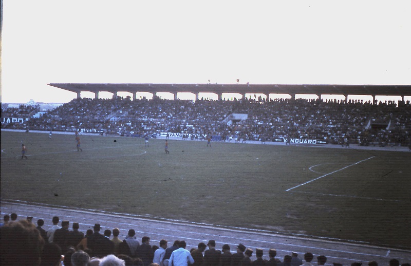 El estadio, el día de su inauguración en octubre de 1969.