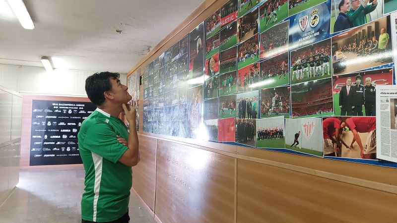 Escobar, el día de su regreso a la Balona en octubre pasado.