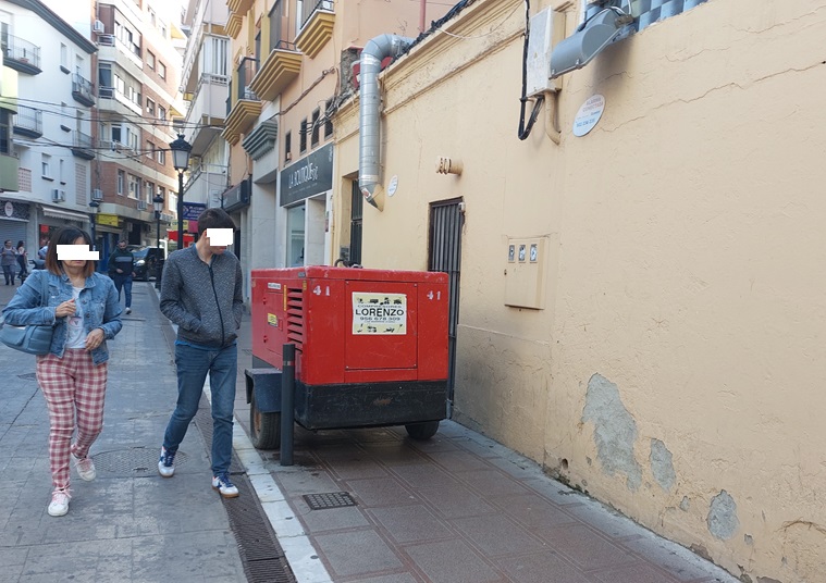 Algunos negocios prepararon generadores ante la posibilidad del corte.