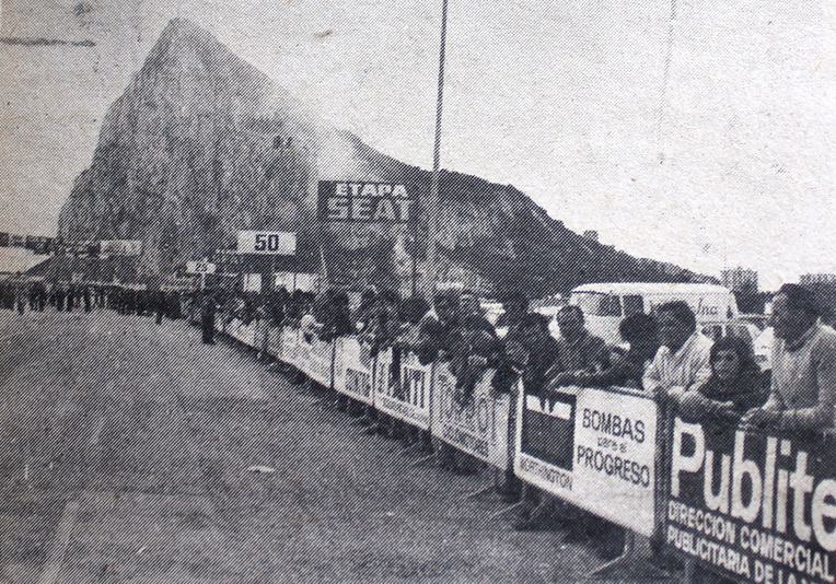 Meta de la última vez que la Vuelta a Andalucía llegó a La Línea, en 1974.